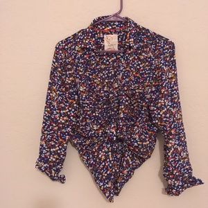 Anthropologie button up blouse